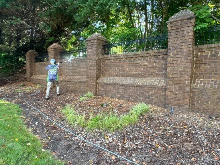 Pressure washing project in Winston-Salem, NC