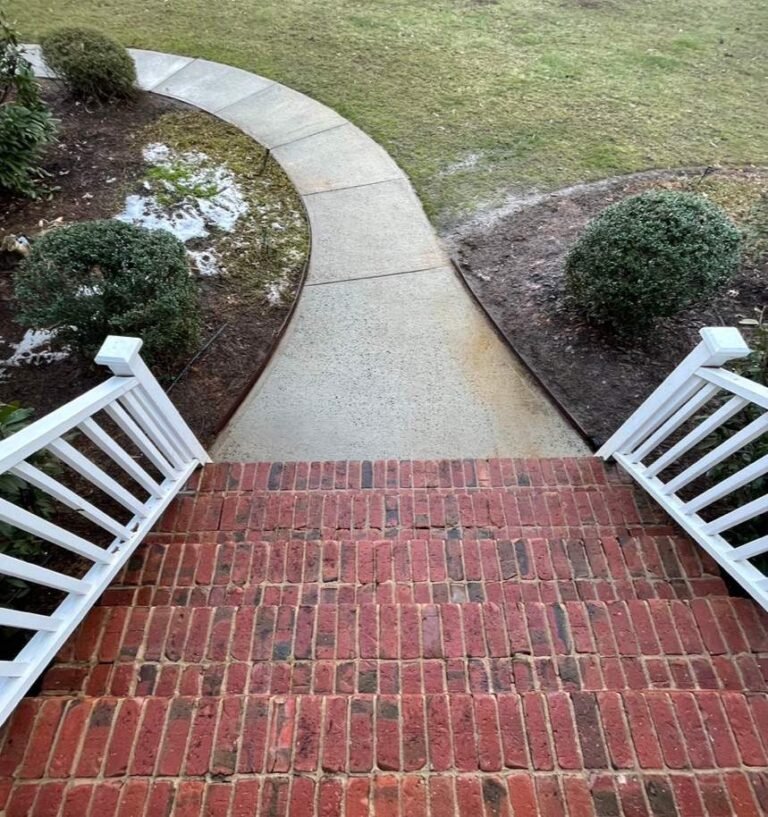 Pressure washing project in Winston-Salem, NC