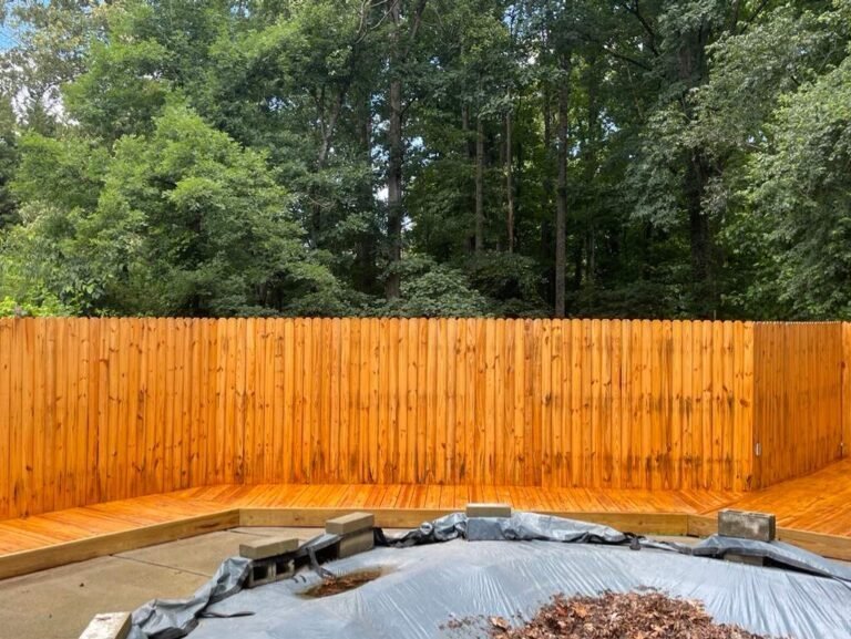 Pressure washing project in Winston-Salem, NC