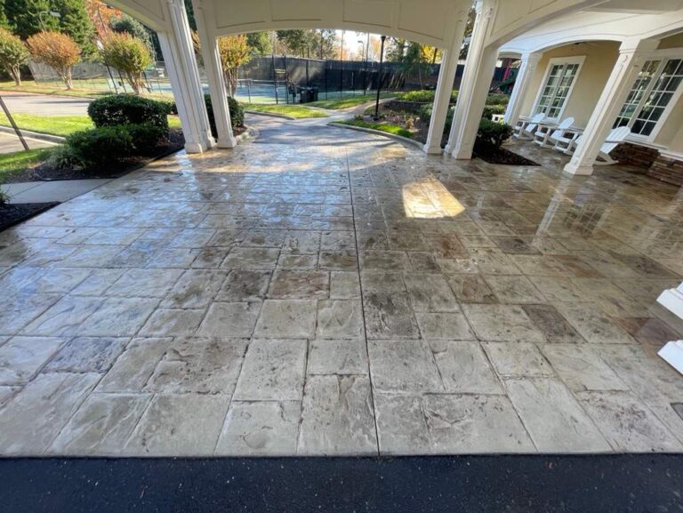 pressure washing services cleaning project