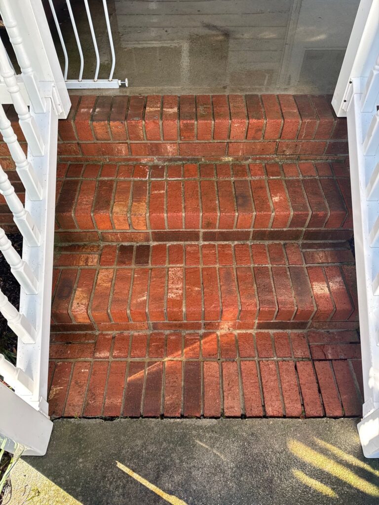 brick steps cleaning in Winston salem NC 27107